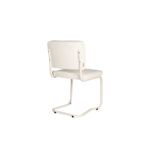 Zuiver Ridge Kink Eetkamerstoelen Soft Off White - Set van 2 - vtwonen shop