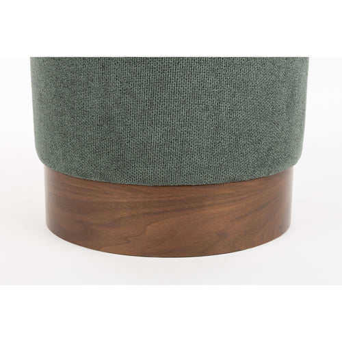 Dutchbone Bellevue Poef Rond Groen