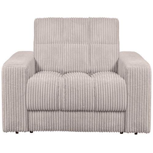 WOOOD fauteuil Second Date - Grove Ribstof - Naturel - 78x103x99 - vtwonen shop