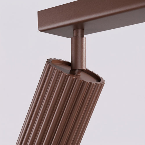 Sollux Lighting Plafondlamp KARBON 2 bruin - 30x6,5x16,5cm