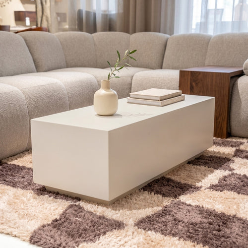 DÉJA Living Salontafel Ribe - Beige Composiet - 100x40x35cm