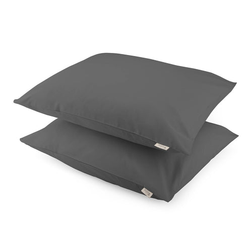 Walra - Kussensloop Crispy Cotton - 2x 60x70 cm - Antraciet