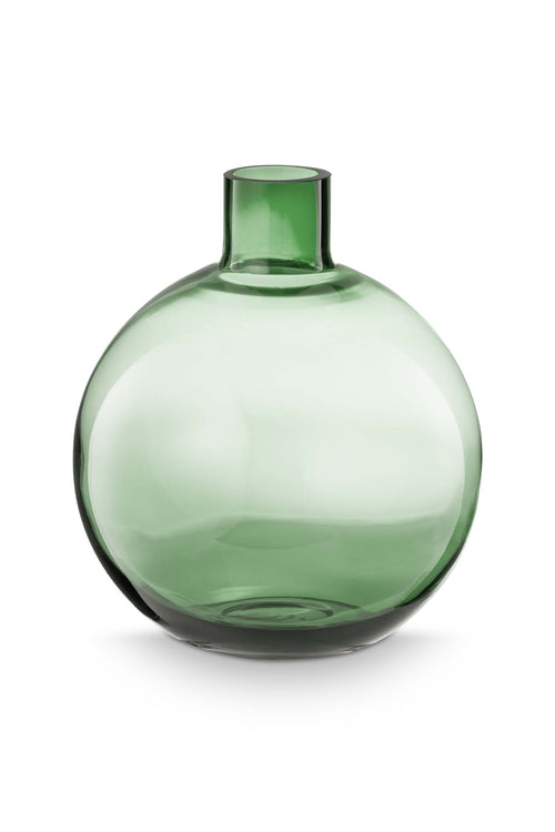 Pip Studio Glazen Vaas Groen 22 cm