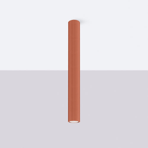 Sollux Lighting Plafondlamp KARBON 60 rood oker - 6,5x6,5x60cm