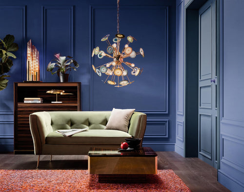 Kare Design Sofa Rimini 2-Zits fluweel groen