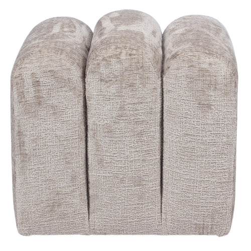 DÉJA Living Poef Lavia - Taupe - Stof - 45x45x40cm