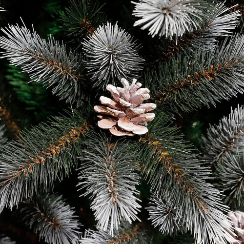 Black Box Trees Pittsfield Kunstkerstboom met 260 LED Lampjes - Kerstboom met Verlichting en Dennenappels - Kerstversiering voor Binnen -