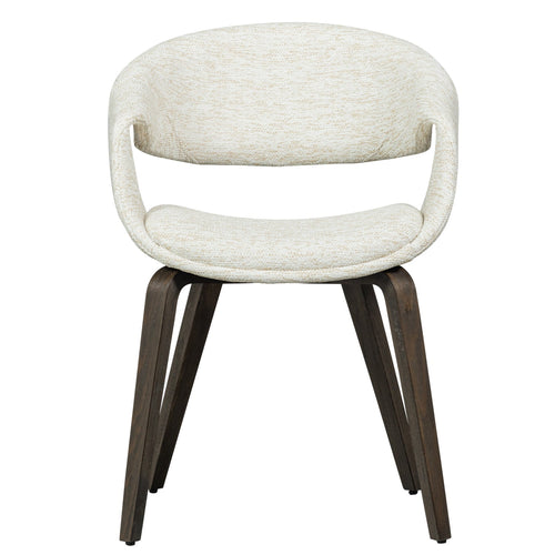 WOOOD eetkamerstoelen Yossi Houten Bruine Poot - Naturel - Set van 6 - vtwonen shop