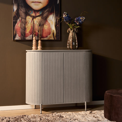 StarFurn Kabinetkast Solana - Taupe Hout - 115x45x100cm