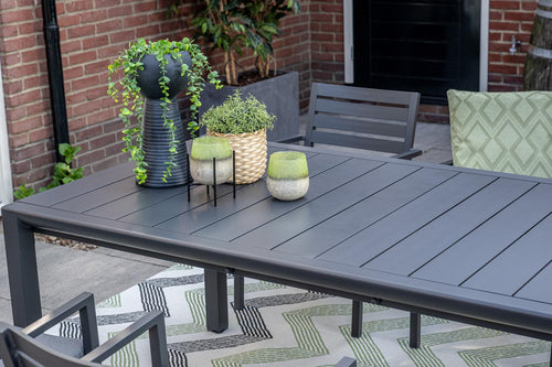 Oklahoma dining fauteuil - carbon black - mid grey - vtwonen shop