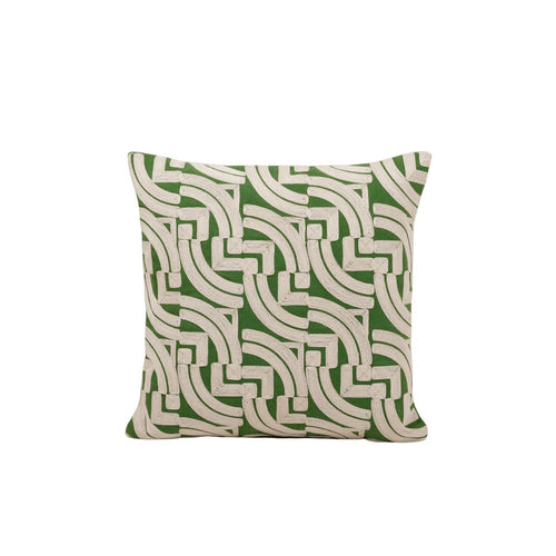 Madura Kussenovertrek Iakobo natuurlijk en groen 40x40 cm