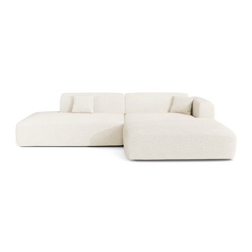 Sia Home - Rechte hoekbanken MYRA - Bouclette stof - Crème - 310cm