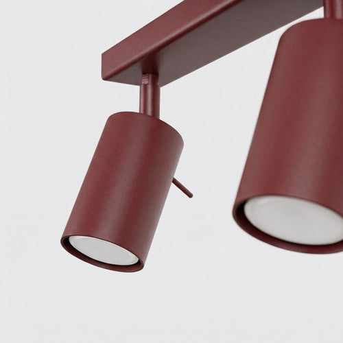 Sollux Lighting Plafondlamp RING 2 bordeaux - 30x6x16cm
