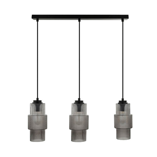 HOME DELUXE Hanglamp van Glas YUKI - Rookgrijs - vtwonen shop