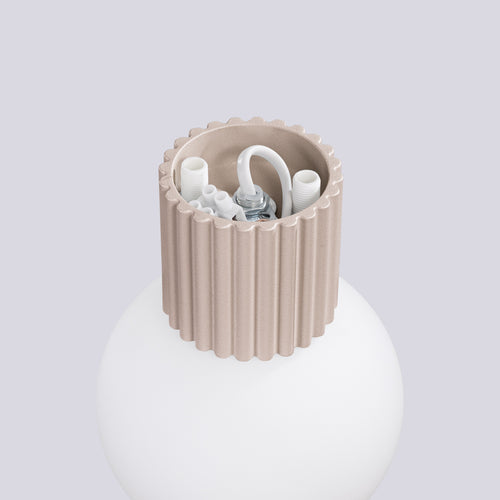 Sollux Lighting Wandlamp HALO taupe IP44 - 12x17x12cm