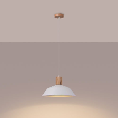 Sollux Lighting Hanglamp FANO wit - 34x34x120cm