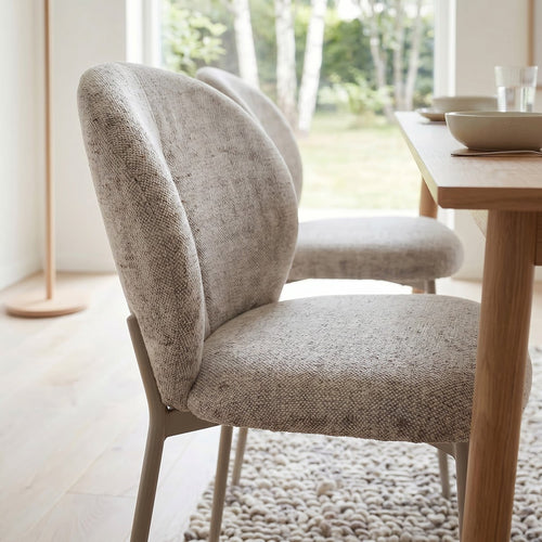 Calicosy - Set van 2 Stoelen AMBRE - Beige 60x48x80 cm