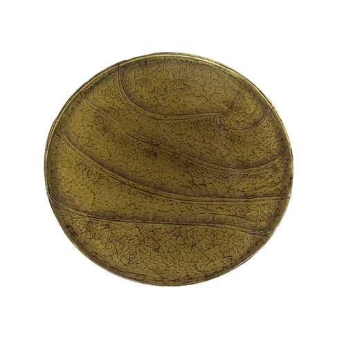 Giga Meubel Bijzettafel Eclipse - Goud Metaal/Glas - 40x40x60cm