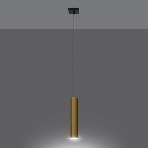Sollux Lighting Hanglamp LAGOS 1 gepolijst goud - 8x8x100cm