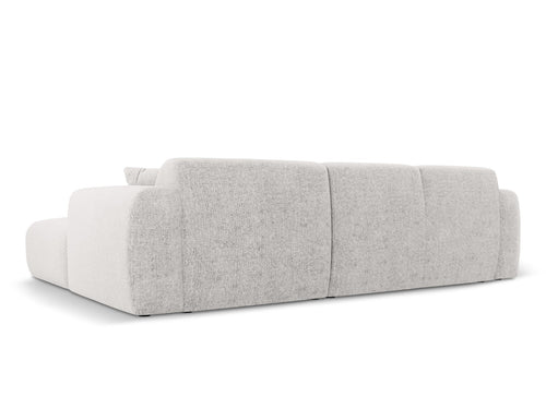 Cosmopolitan Design linker hoekbank Nolio 4-zits, chenille, lichtgrijs - 170x260x72cm