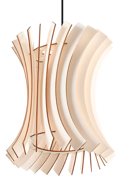 Sollux hanglamp Oriana - 1 lichts - 30  x 90   cm - bruin