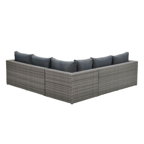 Orangebird loungeset - 4-delig - organic grey - reflex black