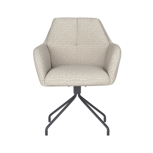 Housecraft Living Pete Eetkamerstoel Draaibaar Metaal Spider Off-White - Beige