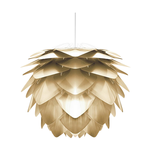 Umage Silvia Mini hanglamp brushed brass - met koordset wit - Ø 32 cm - vtwonen shop