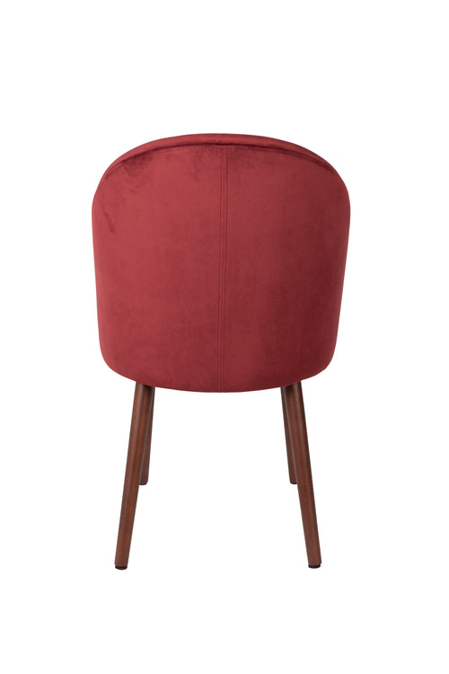 Dutchbone Barbara Eetkamerstoelen Rood - Set van 2 - vtwonen shop