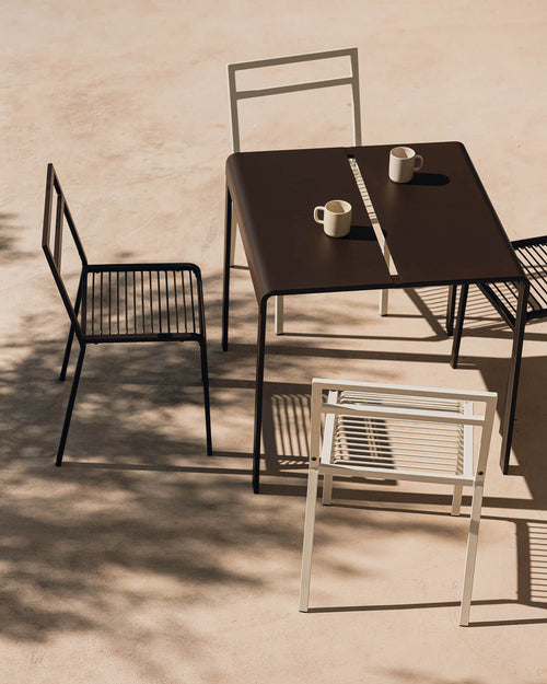 noo.ma Oto Chair - duurzame metalen buitenstoel, Forest Green