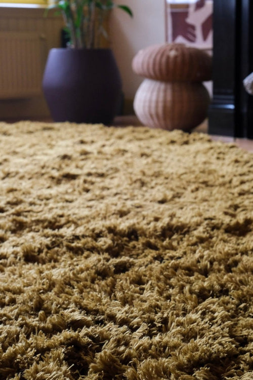 Interieur05 vloerkleed Pilo - hoogpolig - olijfgroen - 240 x 340 cm - vtwonen shop