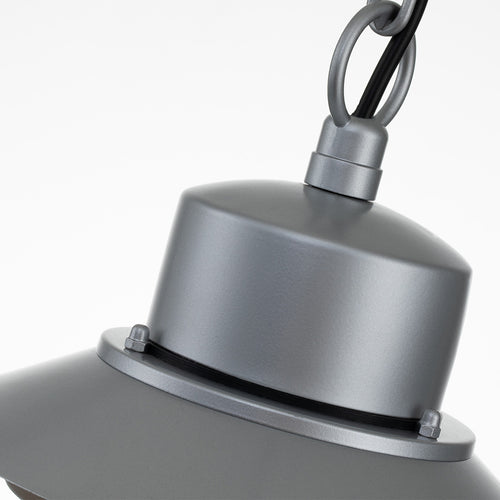 Elstead Copenhagen Buiten Dome Wandlamp Zilver, IP44