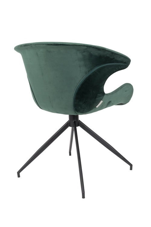 Zuiver Mia Eetkamerstoelen met armleuning Groen - Set van 2 - vtwonen shop