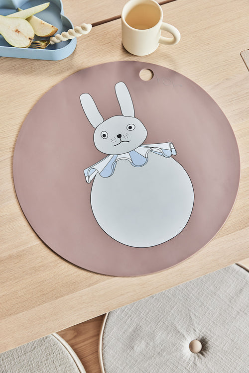 OYOY Placemat Rabbit - silicone - vtwonen shop