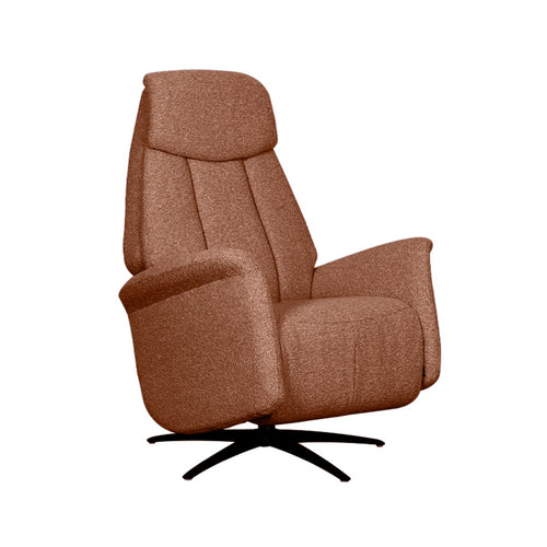 LABEL51 Fauteuil Oslo Elektrisch - Oranje Stof - Draaibaar - vtwonen shop