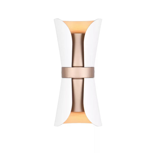 Trio Leuchten wandlamp Coat - 2 lichts - 11  x 21   cm - wit