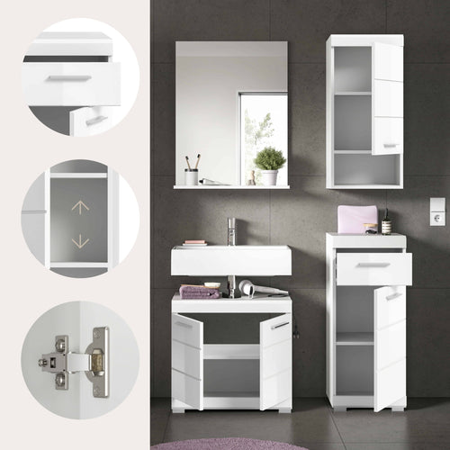 Furnilux Badkamercombinatie Scout 4-Delig - 112x191x34cm - vtwonen shop