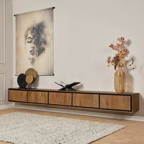 Starfurn  tv meubel RichWood - bruin - 35x280x30cm