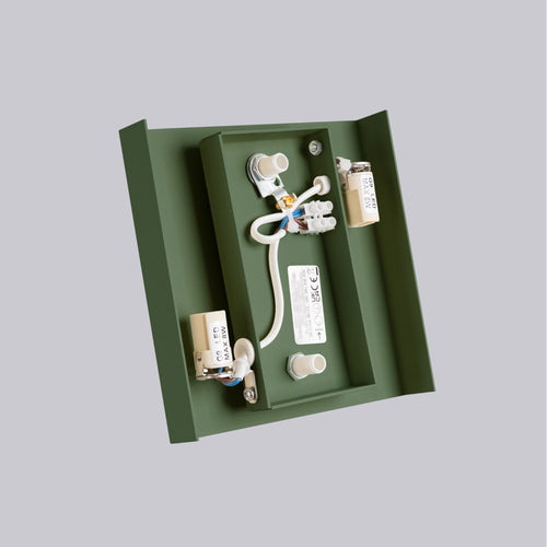 Sollux Lighting Wandlamp VANTA olijfgroen - 15x2,4x15cm