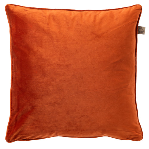FINN - Kussenhoes 60x60 cm - velvet - effen kleur - Potters Clay - oranje