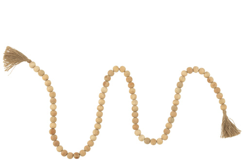 J-Line slinger Kraal Kwast Mango - hout - naturel - vtwonen shop