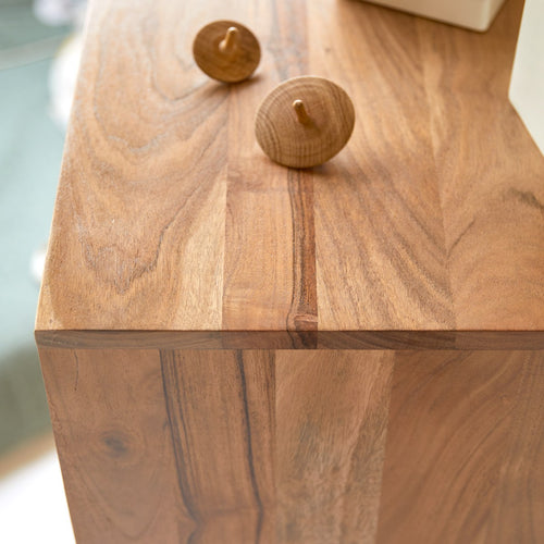 Tikamoon Kindercommode van acaciahout - Naturel