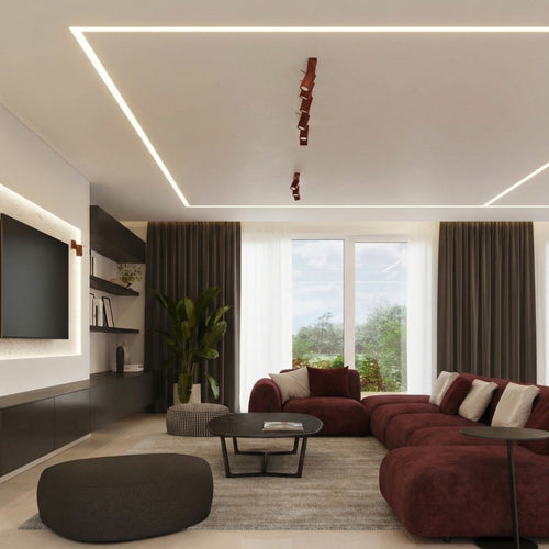 Sollux Lighting Wandlamp RING bordeaux - 8x16x8cm