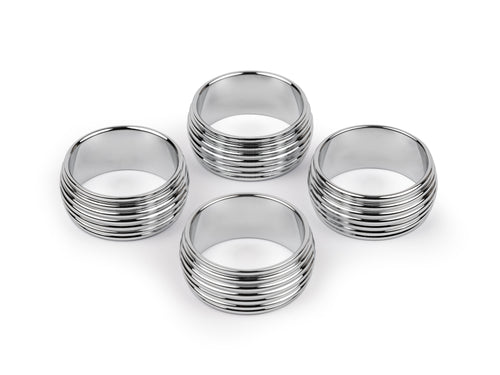 Zilverstad - Servetringen Elana - set van 4