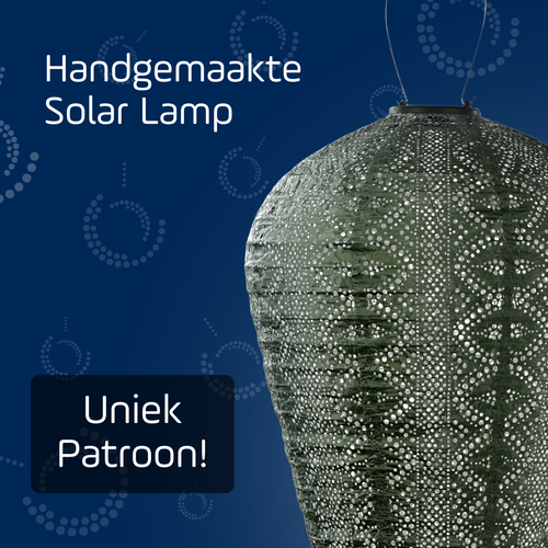 Lumiz solar lampion - lace balloon - xl - sage green - vtwonen shop