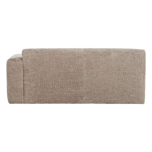WOOOD 2-zits bank arm rechts Mojo Base - Wollig - Donkerzand - 74x185x97