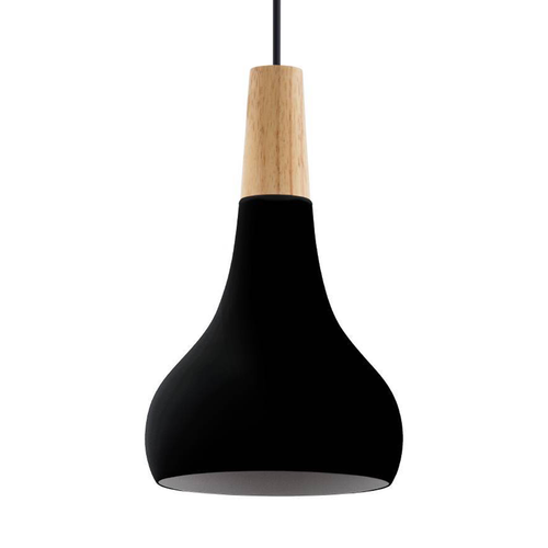 EGLO hanglamp Sabinar - e27 - ø 18 cm - zwart/bruin - vtwonen shop