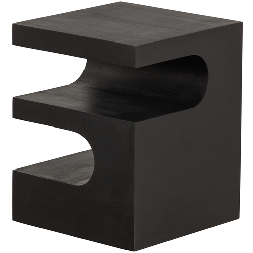 WOOOD bijzettafel Toma - Mangohout - Zwart - 50x40x40 - vtwonen shop