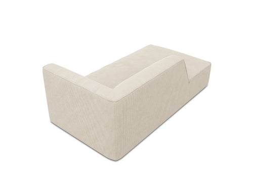 Micadoni linker meridiaan Ruby ribfluwelen, lichtbeige - 180x93x69cm