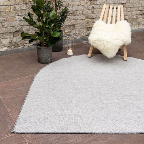 Interieur05 Buitenkleed Druppel Mono - Grijs/wit - Dubbelzijdig - EVA Interior - 200 x 200 cm - vtwonen shop